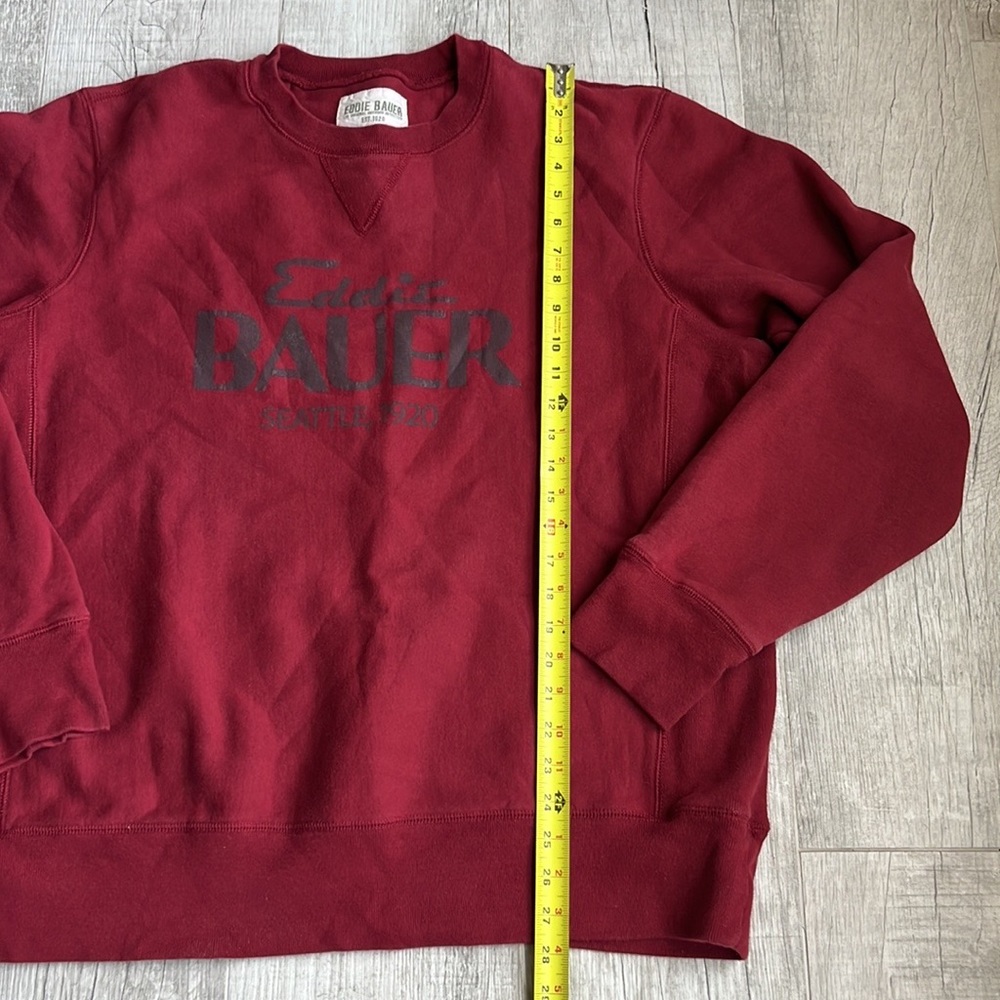 Eddie Bauer Crewneck Size:‎ XXL Color: Maroon - Picture 4 of 7